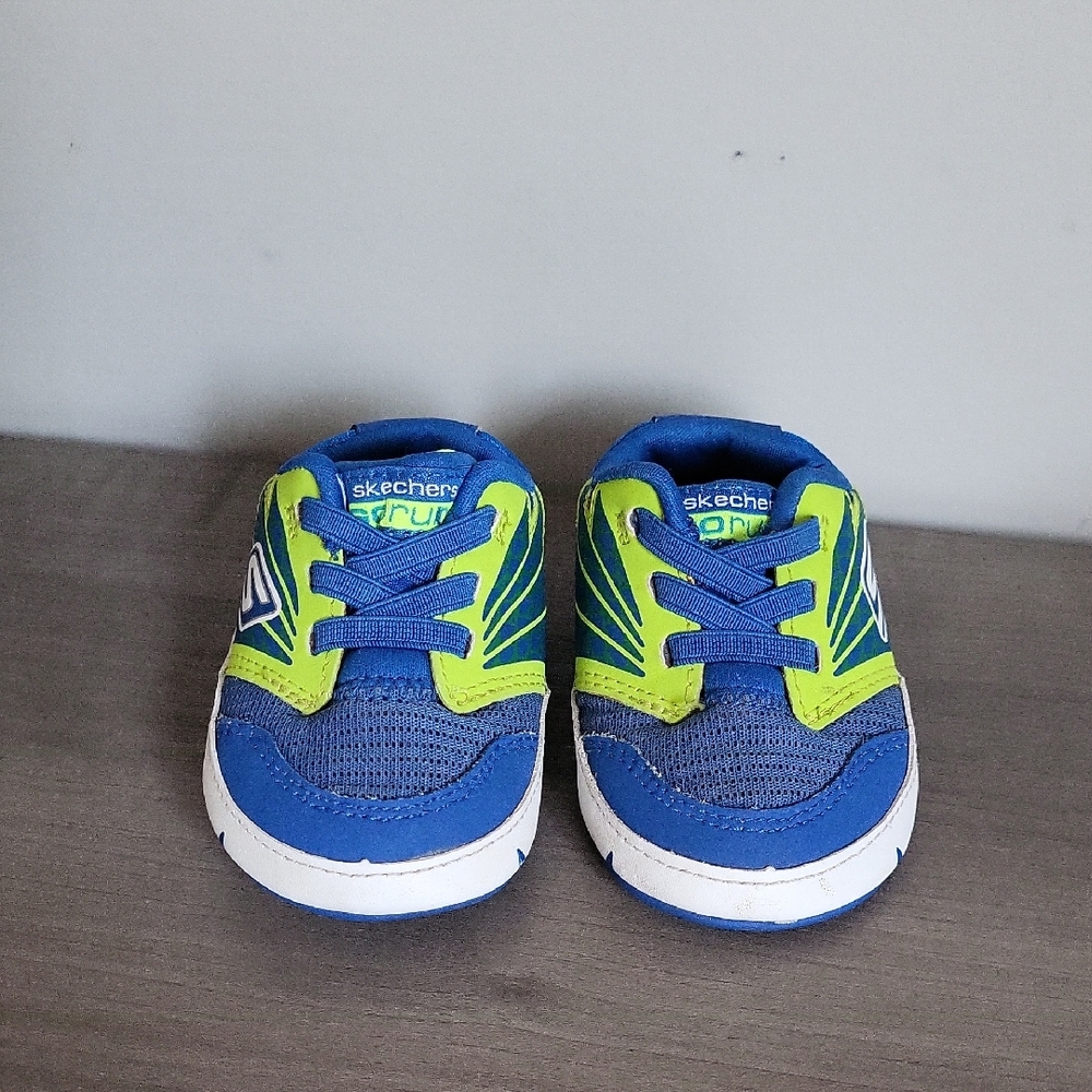 Skechers Go Run Leather Infant Running Shoe Booties Slip On Slipper